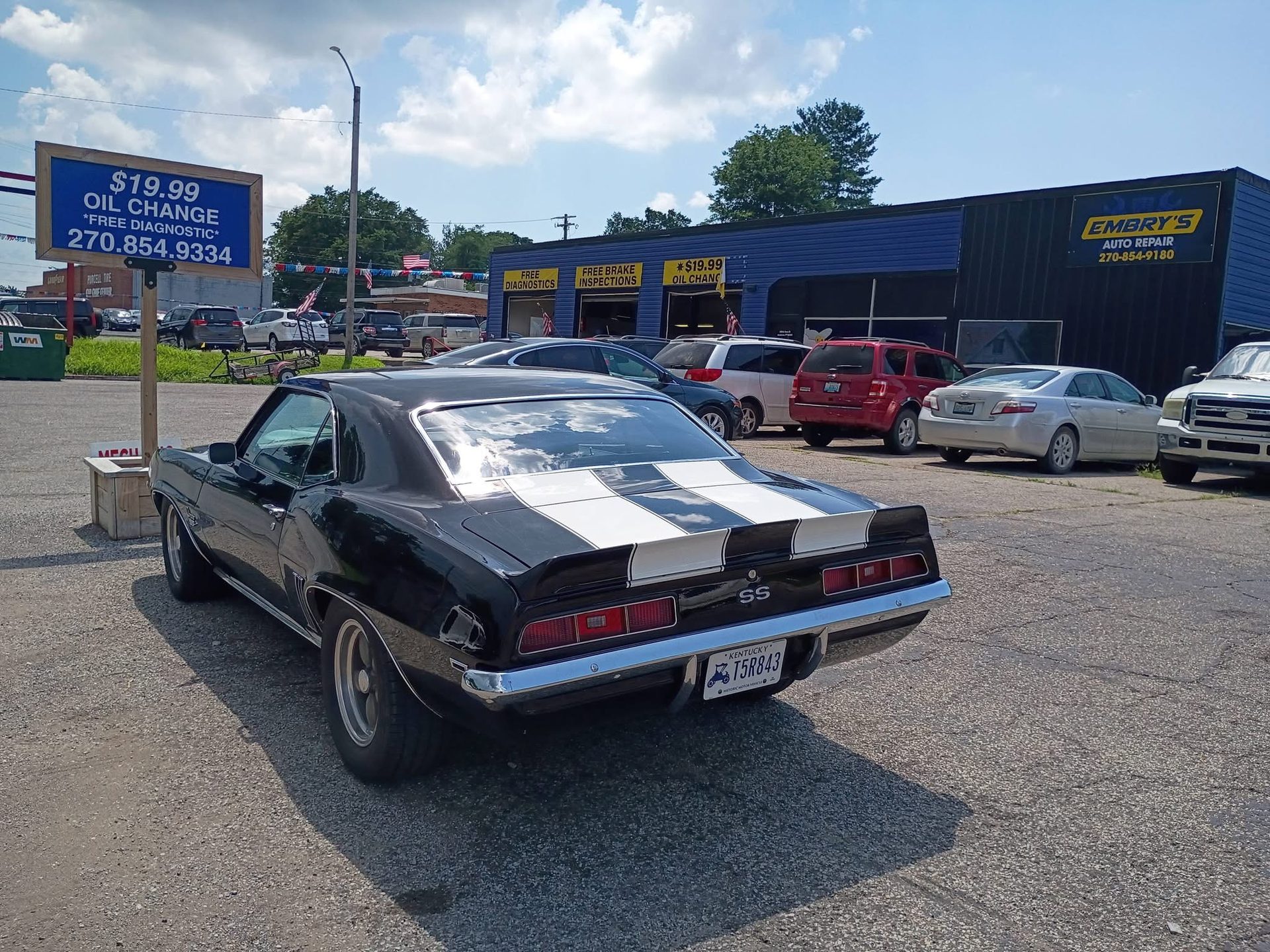 Embry's Auto Repair shop exterior in Henderson, Kentucky